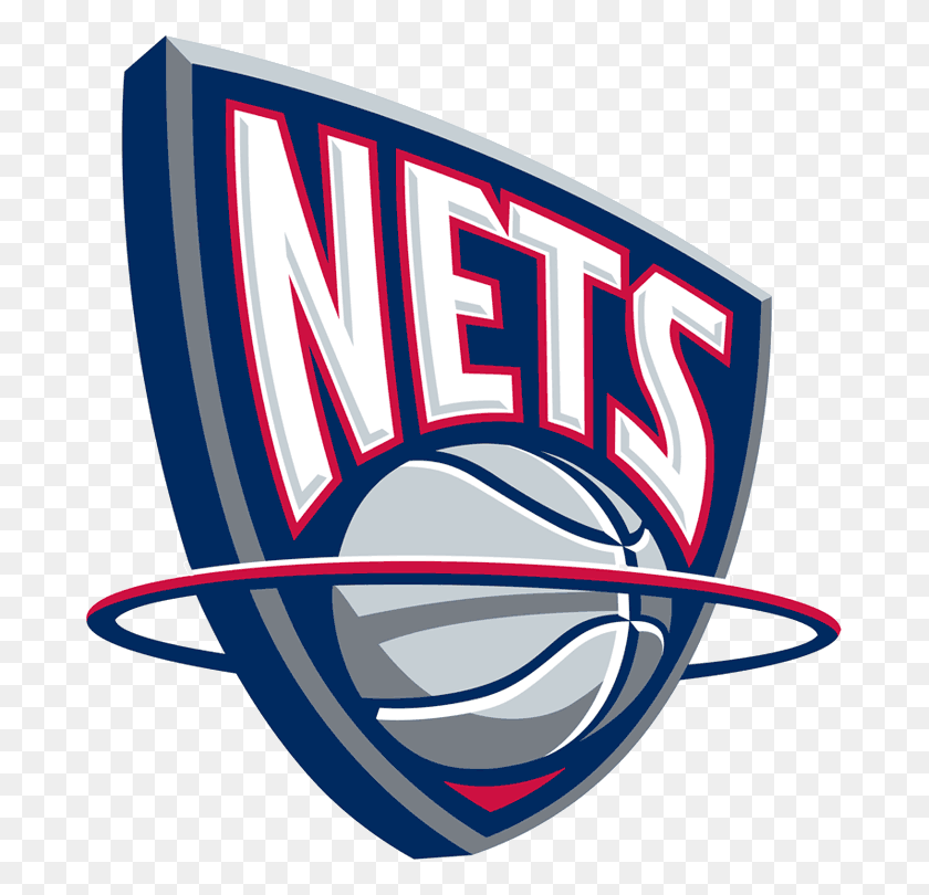 687x750 New Jersey Nets Logo Brooklyn Nets Old Logo, Symbol, Trademark, Team Sport HD PNG Download