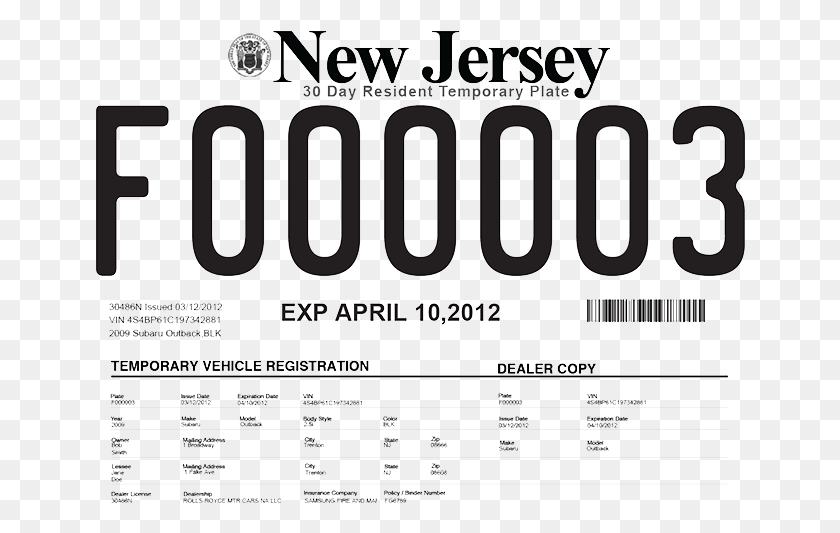 652x473 New Jersey Temporary License Plates Human Action, Text, Flyer, Poster HD PNG Download