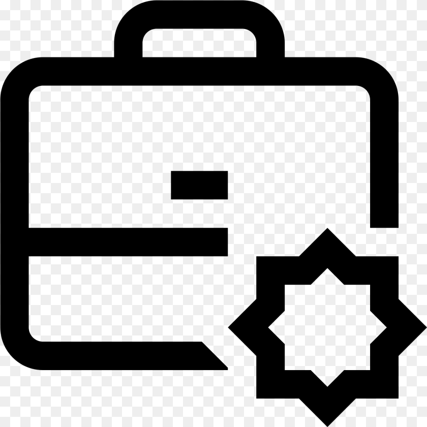 New Job Icon, Gray Transparent PNG