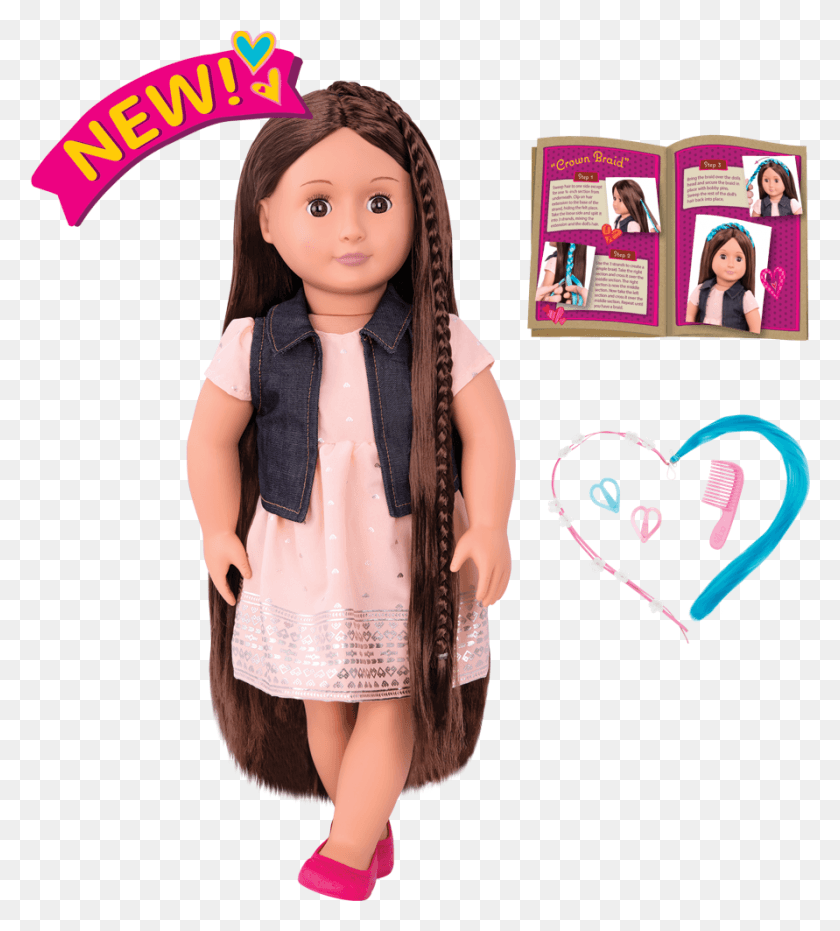 891x995 New Kaelyn Hair Play Doll All Components Doll, Toy, Person, Human HD PNG Download