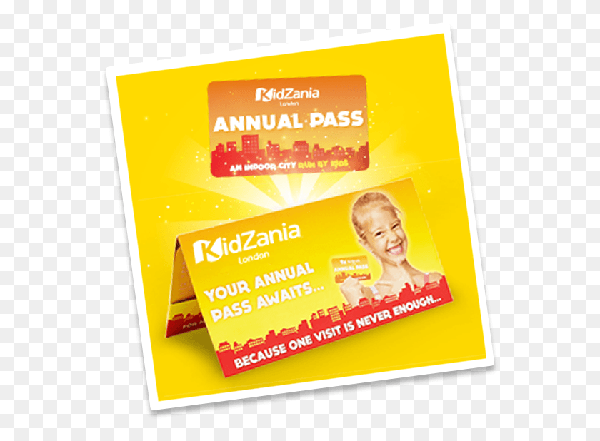 557x558 New Kidzania S Annual Pass Gift Flyer, Advertisement, Poster, Paper HD PNG Download