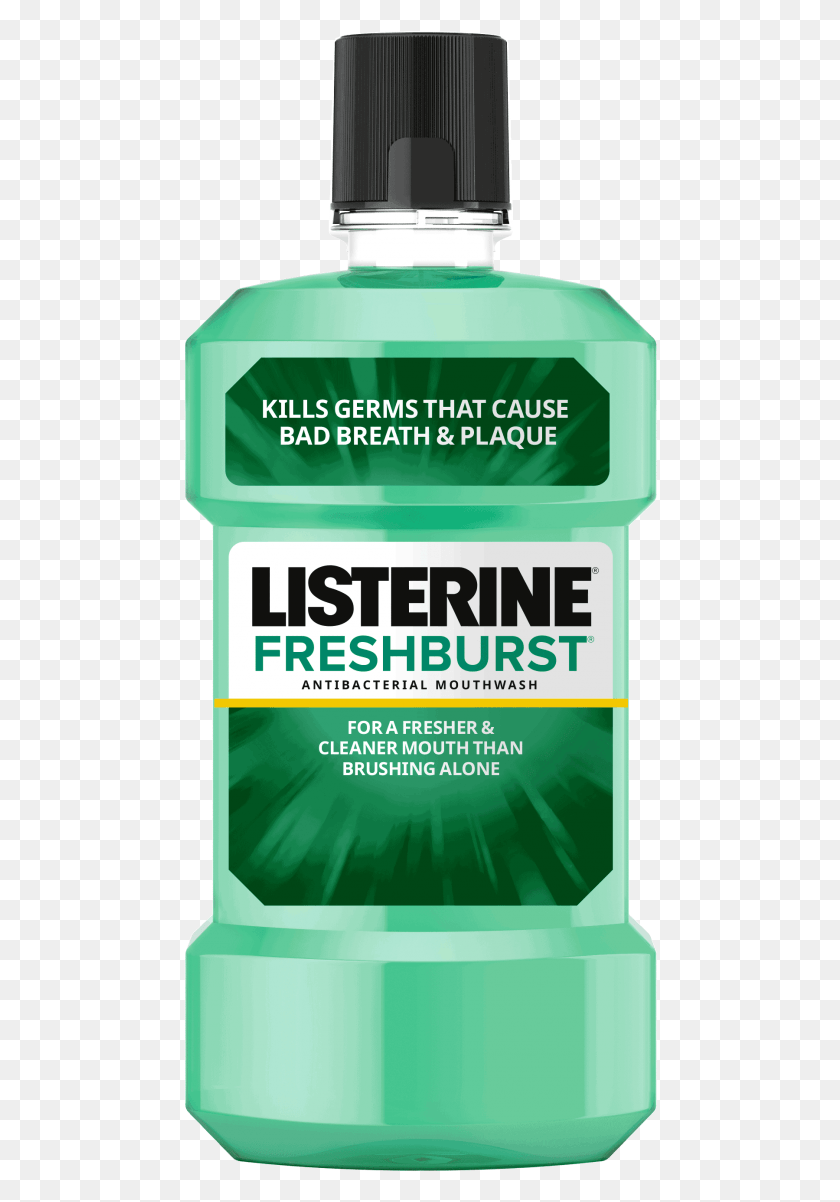 474x1142 New Listerine Freshburst Clean Listerine Fresh Burst Mouthwash, Cosmetics, Deodorant, Gum HD PNG Download