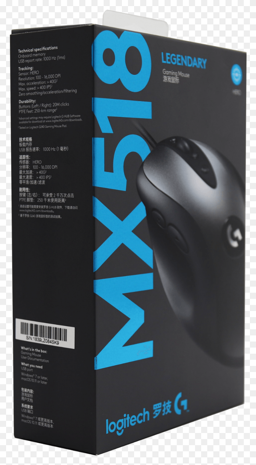 798x1499 New Logitech G Mx518 16000dpi Classic Gaming Mouse Mouse, Electronics, Computer, Mat HD PNG Download