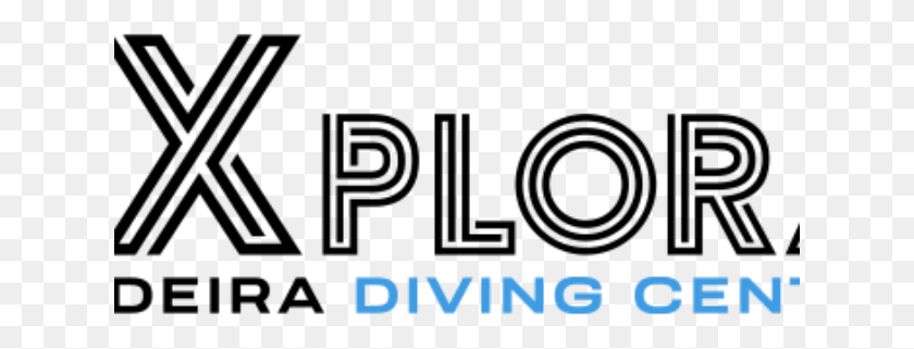 631x261 Descargar Png Nuevo Logotipo Explora Madeira Diving Center Gráficos, Texto, Símbolo, Marca Registrada Hd Png