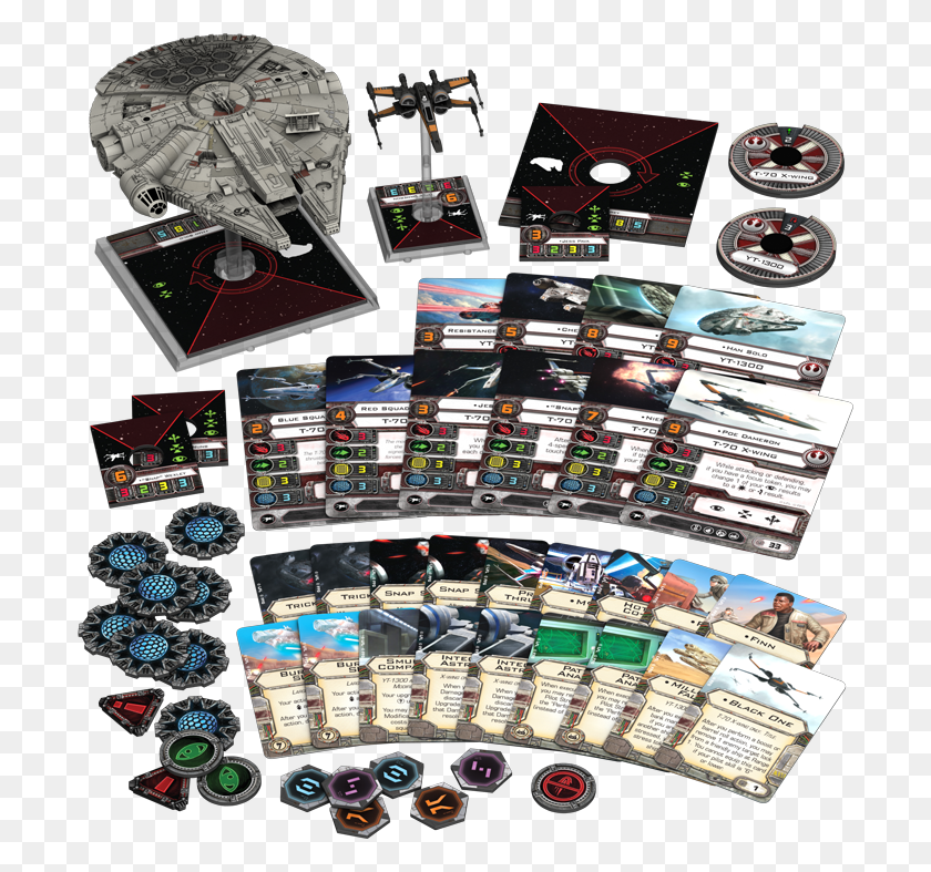 700x727 New Millenium Falcon For X Wing Heroes Of The Resistance X Wing, Disk, Dvd, Advertisement HD PNG Download