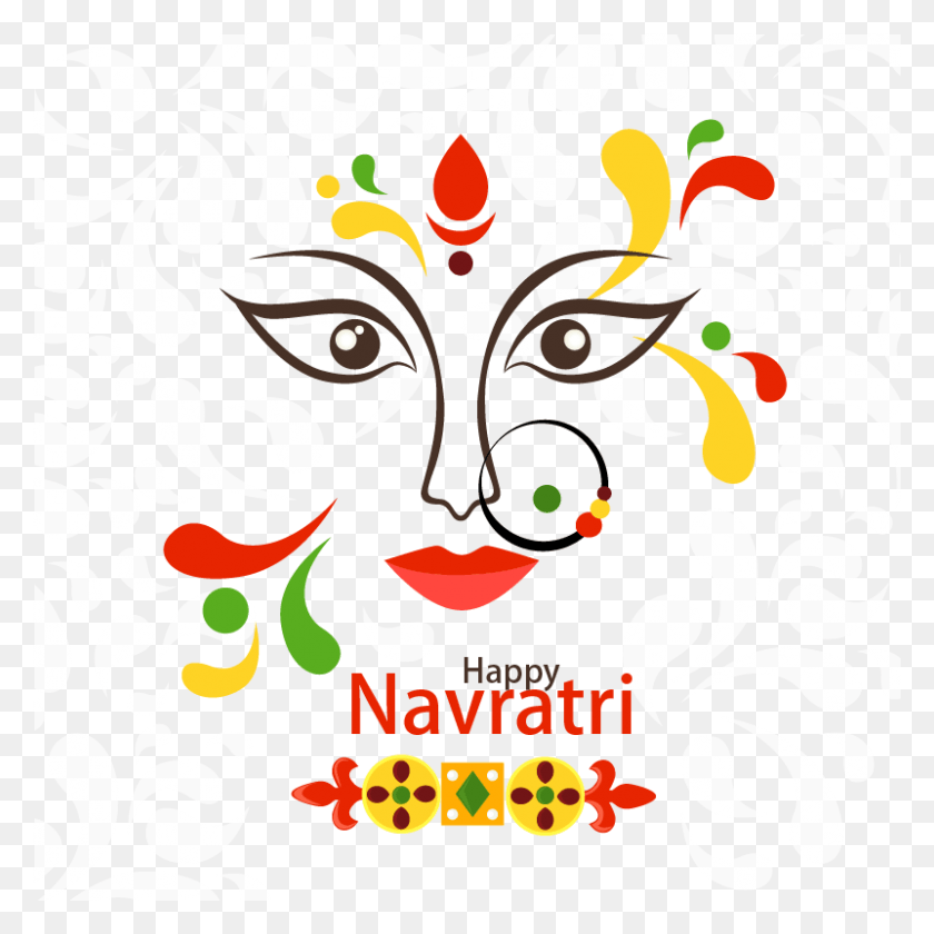 801x801 New Navratri Happy Ayudha Pooja Wishes, Graphics, Diseño Floral Hd Png