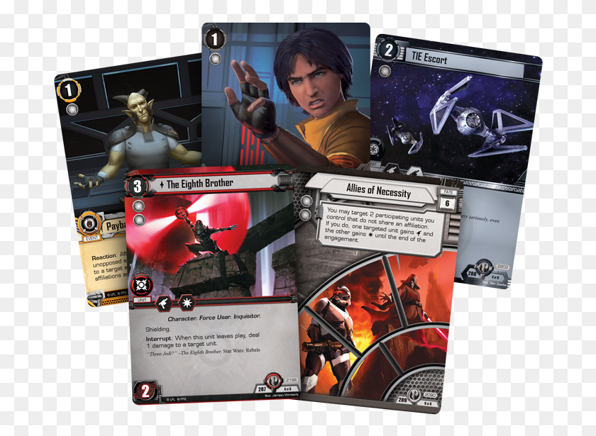 690x555 New Objective Sets And Rewards Players For Melding Star Wars Game Card, Person, Human, Overwatch Descargar Hd Png