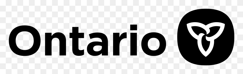 2846x721 Новый Логотип Ontario Trillium 2019, Серый, World Of Warcraft Hd Png Скачать