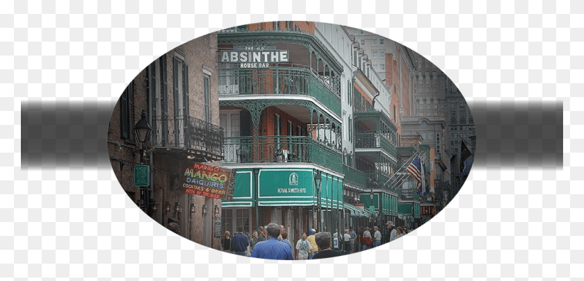 1000x443 New Orleans Bourbon Street, Person, Pedestrian, Neighborhood HD PNG Download