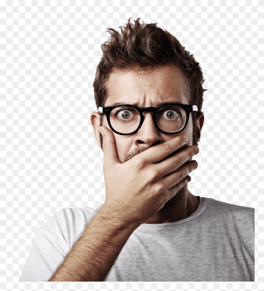 786x873 New Patient Special Shocked Young Man, Face, Person, Human HD PNG Download