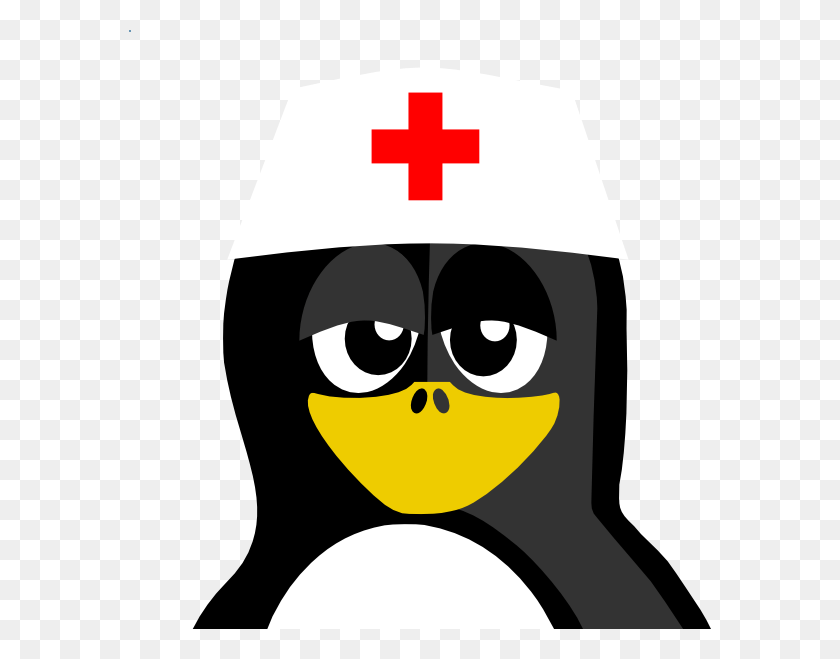 582x599 New Penguin Nurse Clip Art De Enfermería, Logotipo, Símbolo, Marca Registrada Hd Png