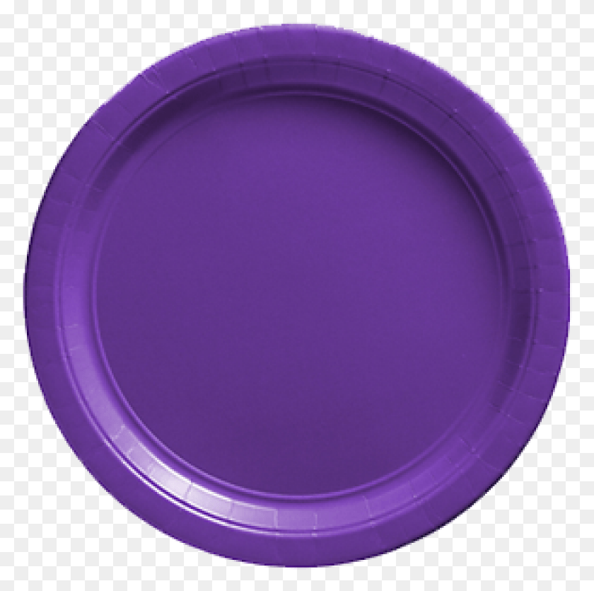 778x775 New Purple Paper Dinner Plates 20ct Circle, Tape, Plastic, Frisbee HD PNG Download