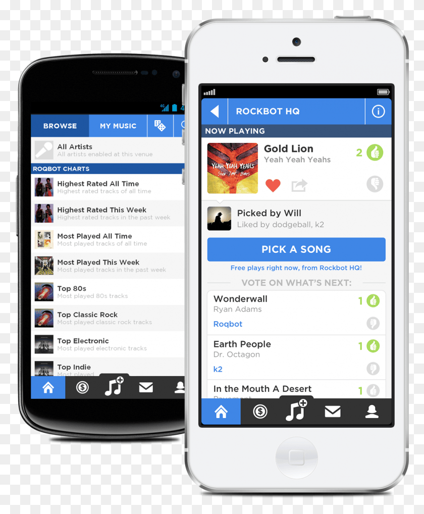 1023x1257 New Rockbot Jukebox App For Ios And Android Rockbot App, Mobile Phone, Phone, Electronics HD PNG Download