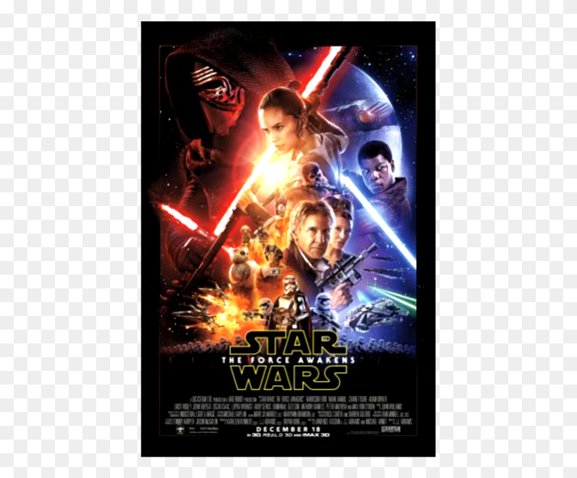 431x636 New Star Wars Original Star Wars The Force Awakens Poster, Person, Human, Advertisement HD PNG Download