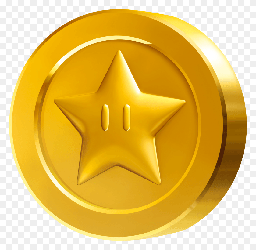 2207x2149 New Super Mario Bros Super Mario Coin, Symbol, Star Symbol, Gold HD PNG Download