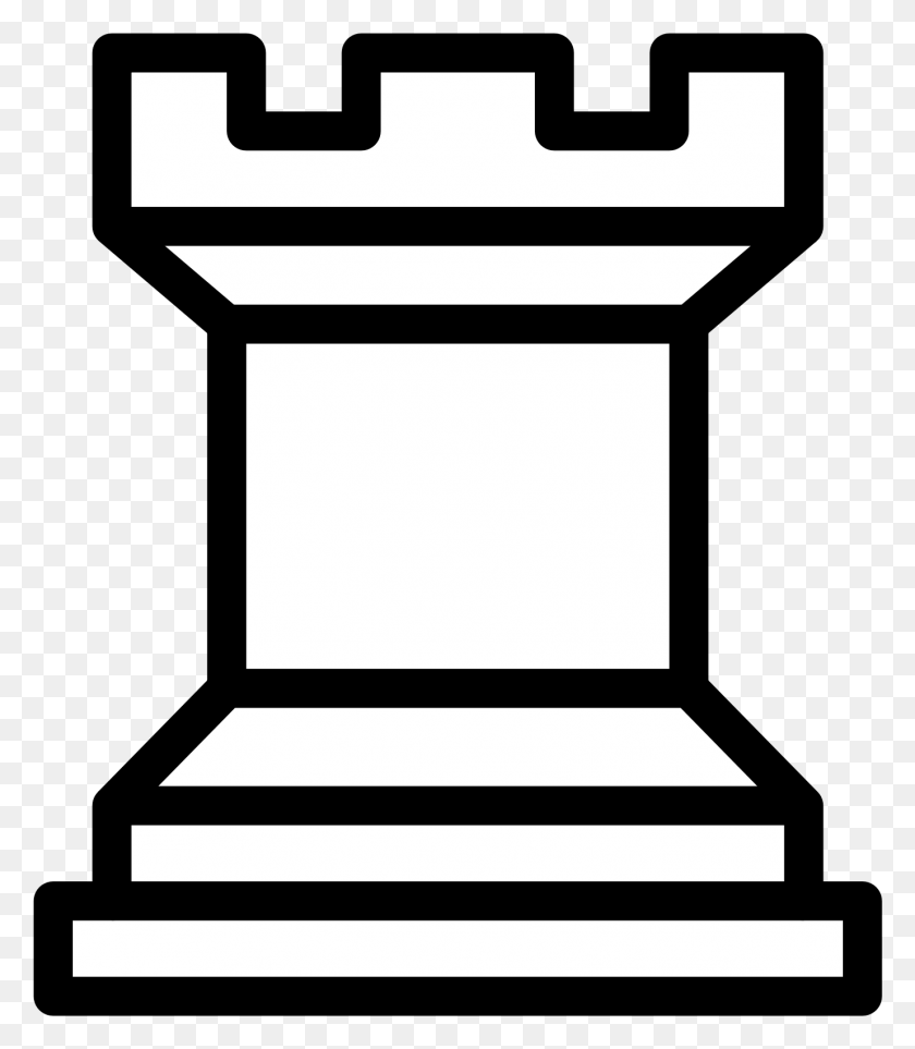 1379x1597 New Svg Image Rook Chess Piece Drawing, Building, Architecture, Pillar HD PNG Download