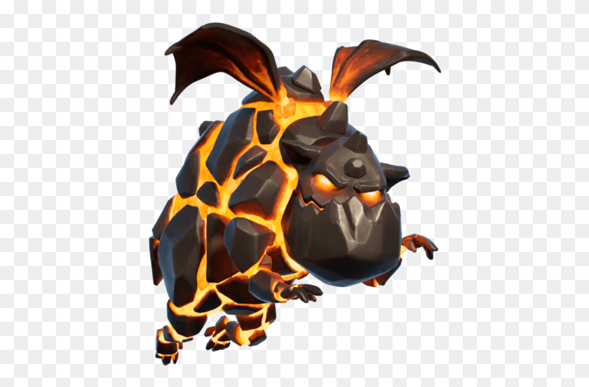 420x493 New Troop Art Clash Of Clans Lava Hound, Fire, Flame, Wasp HD PNG Download