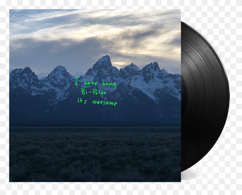 821x650 Descargar Png Nuevo Disco De Vinilo Amp Retocks 191018 Álbum Kanye West Ye Cubierta, Montaña, Aire Libre, Naturaleza Hd Png
