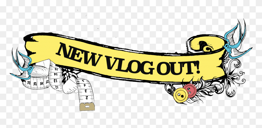 2408x1081 New Vlog Sew N New Vlog, Text, Logo, Symbol HD PNG Download