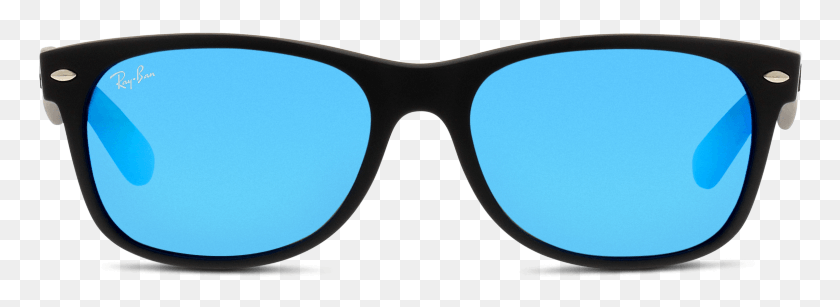766x247 New Wayfarer 622 Rubber Black 17 Blue Ray Ban Wayfarer Blue Shades, Glasses, Accessories, Accessory HD PNG Download