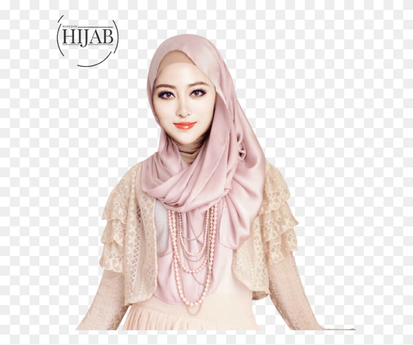 612x641 New Women Turban Hijabs Muslim Headscarf Islamic Hijab Rectangle Satin Hijab, Clothing, Apparel, Scarf HD PNG Download