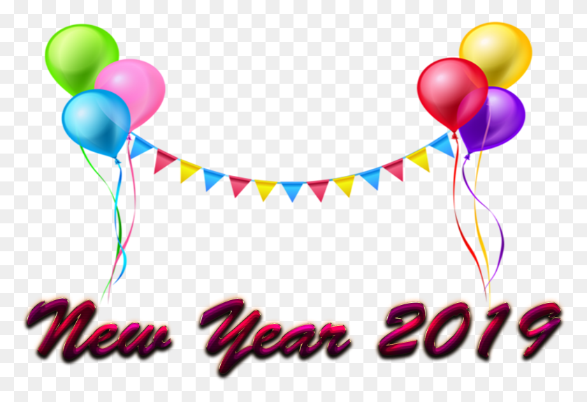 1658x1097 New Year 2019 Images, Graphics, Balloon HD PNG Download