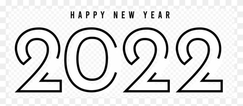 850x335 New Year 2022, Number, Symbol, Text HD PNG Download