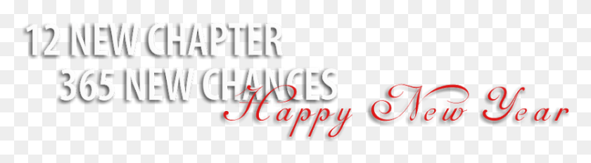 833x184 New Year Paper Product, Text, Alphabet, Word HD PNG Download