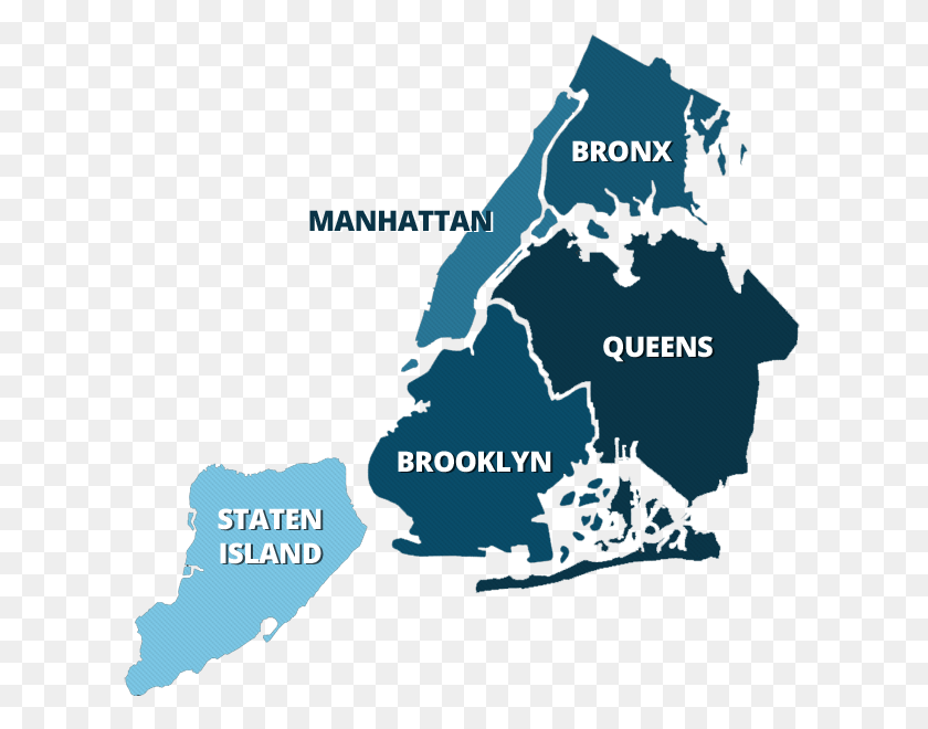 616x600 New York City We Have You Covered New York City Boroughs, Map, Diagram, Plot HD PNG Download