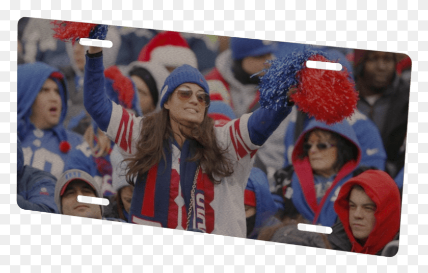 812x495 New York Giants Custom Metal Photo Crowd, Person, Human, Festival HD PNG Download