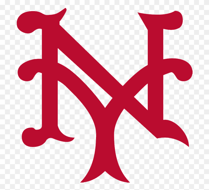 708x704 New York Giants Logo New York Yankees Logos A Través De Los Años, Cruz, Símbolo, Alfabeto Hd Png