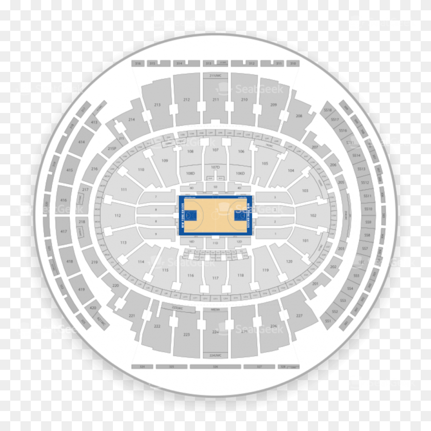 1000x1000 New York Knicks Seating Chart Map Seatgeek Madison Square Garden, Clock Tower, Tower, Architecture HD PNG Download