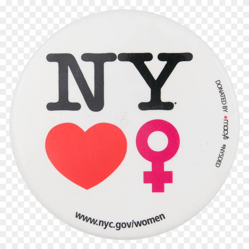 898x898 New York Loves Women I Love Button Museum Love Ny, Text, Symbol, Number HD PNG Download