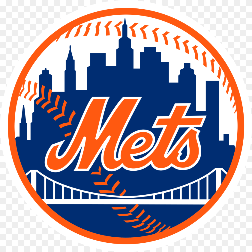 New York Mets Logo, Badge, Disk, Symbol, Architecture Sticker PNG