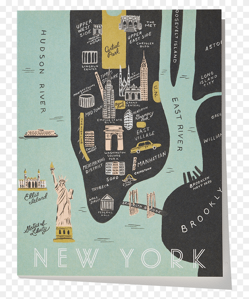 729x946 New York Rifle Paper Co, Плакат, Реклама, Флаер Png Скачать