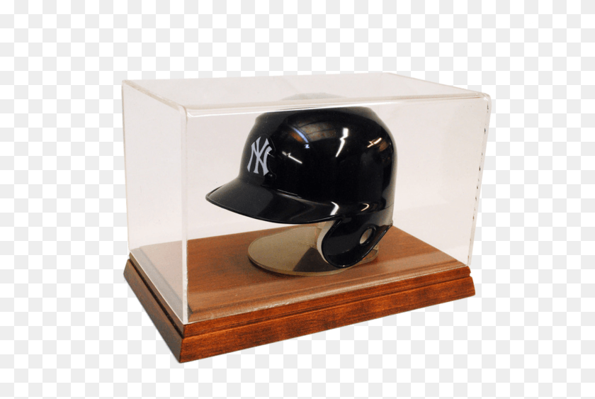 717x503 New York Yankees Mini Helmet And Display Case Wood, Clothing, Apparel, Batting Helmet HD PNG Download