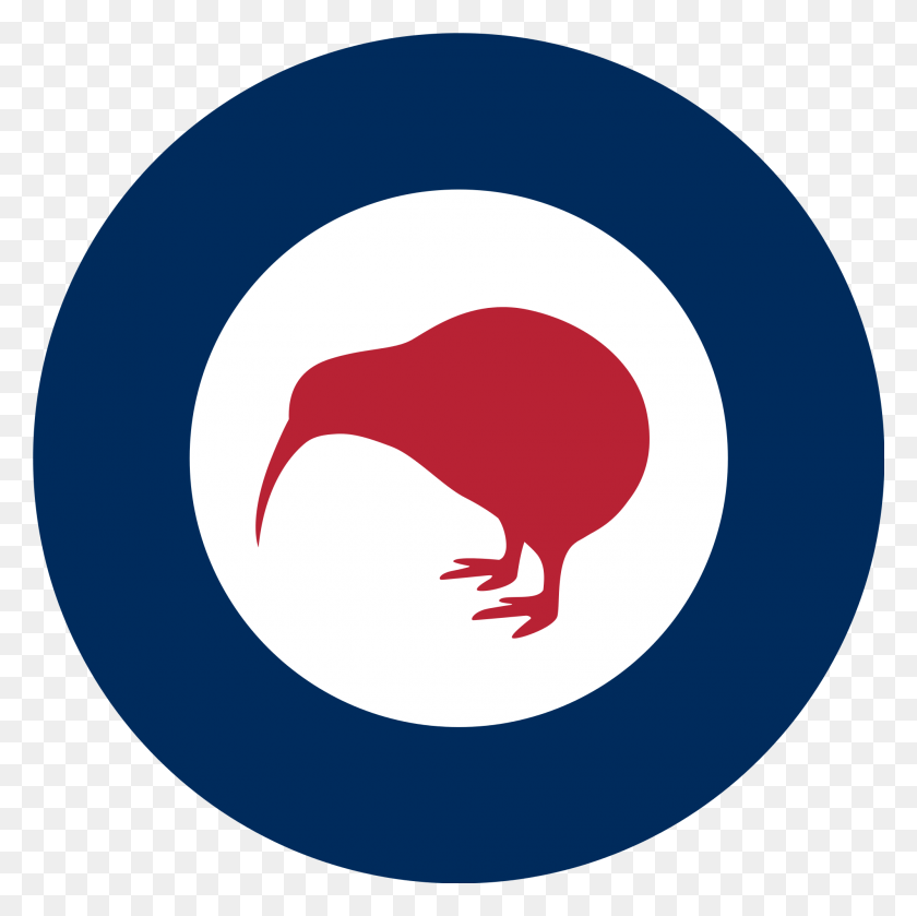 2000x2000 New Zealand Air Force Logo By Wilkie Ondricka Nz Air Force Logo, Animal, Bird, Kiwi Bird HD PNG Download