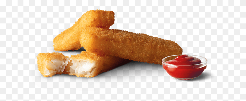 640x285 New Zealand Hoki Fish Fingers Available With, Fried Chicken, Food, Nuggets HD PNG Download