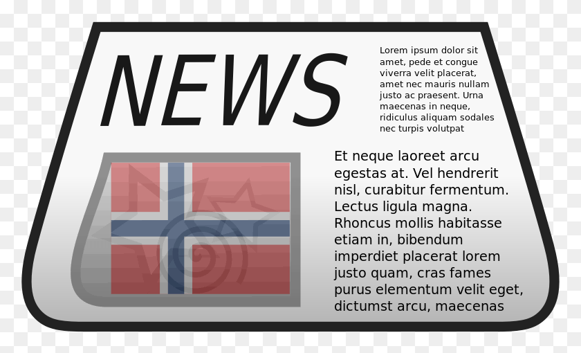779x450 Periódico Con La Bandera De Noruega Noticias, Texto, Símbolo, Vivienda Hd Png