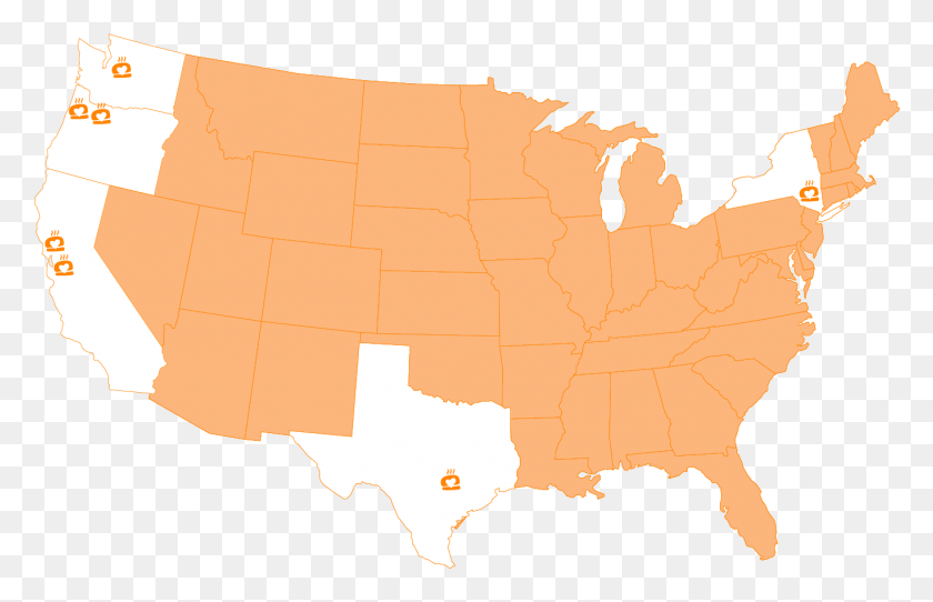 1368x846 Карта Расположения Бургеров Следующего Уровня Красные И Синие Штаты 2020, Диаграмма, Атлас, Участок Hd Png Скачать