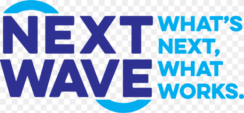 1000x463 Nextwavelogo 6 Majorelle Blue, Logo, City, Text Sticker PNG