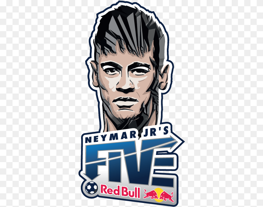 Neymar Jr Five Red Bull, Adult, Poster, Person, Man Transparent PNG