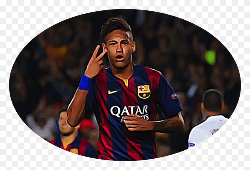 1286x844 Neymar Second Goal Player, Person, Sphere, Face HD PNG Download