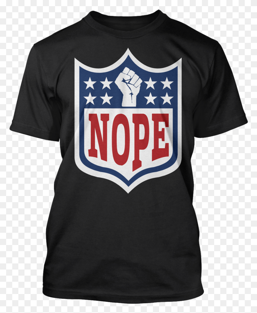 967x1193 Nfl Nope Tee Nfl Shield, Clothing, Apparel, T-shirt HD PNG Download