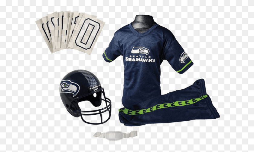 618x445 Nfl Seattle Seahawks Franklin Sports Youth Deluxe Uniform American Football, Clothing, Sleeve, Helmet HD PNG Download