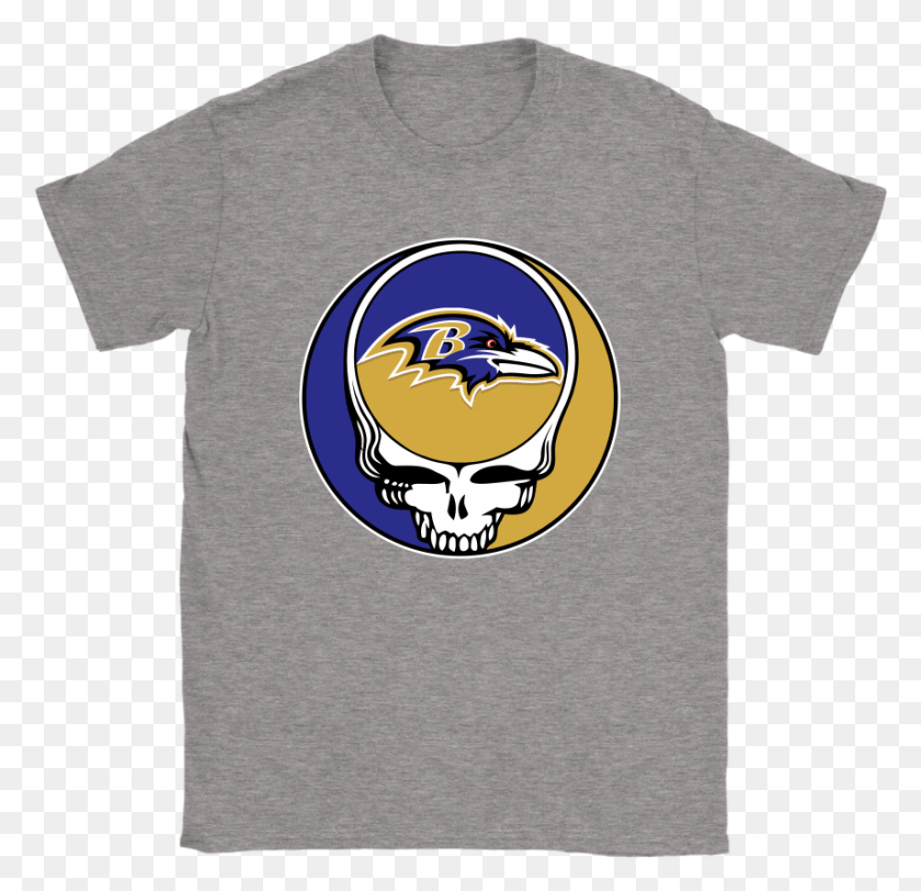 857x827 Nfl Team Baltimore Ravens X Grateful Dead Logo Band Snake Shirts For Women, Clothing, Apparel, T-shirt HD PNG Download