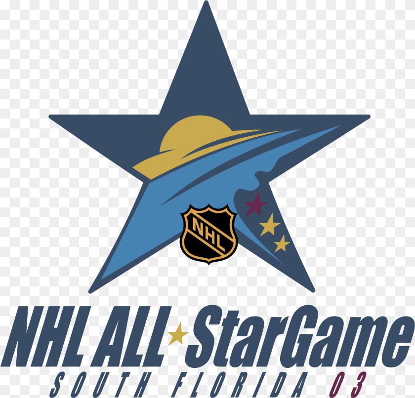 2191x2103 Nhl All Star Game 2003 Logo Transparent, Star Symbol, Symbol, Clothing, Hat Clipart PNG