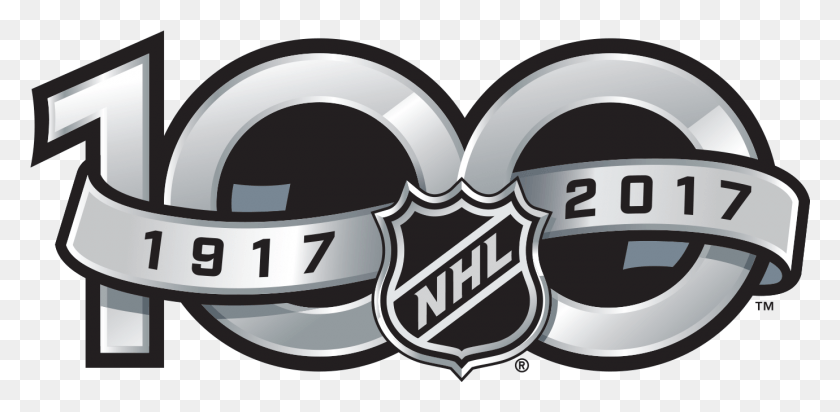 1380x624 Nhl Centennial Anniversary Comes To Smashville This Nhl 100 Year Patch, Logo, Symbol, Trademark HD PNG Download