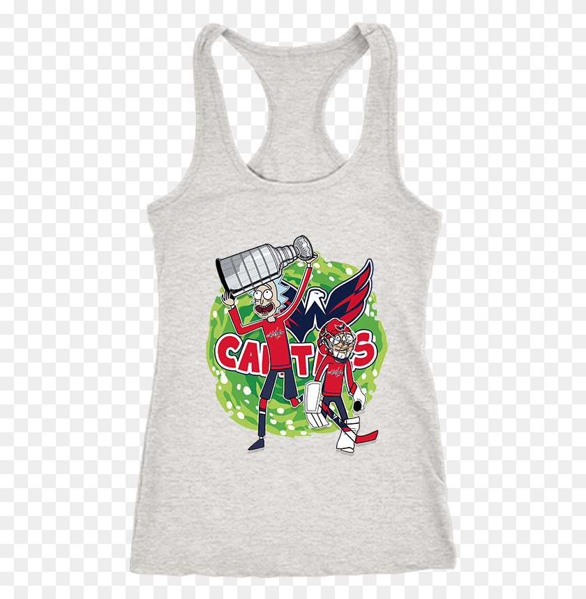 470x799 Nhl Washington Capitals Stanley Cup Rick And Morty Shirt, Clothing, Apparel, Tank Top HD PNG Download