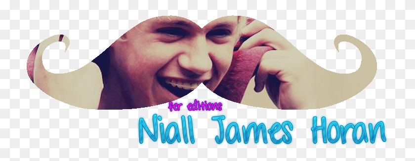 733x266 Niall Horan Signature Animal, Face, Person, Teeth HD PNG Download